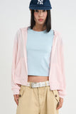 Sheer Summer Hood Zip-Up