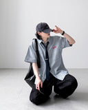 Hickory Denim Half Shirt