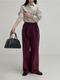Chrome Corduroy Wide Slacks