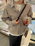Nylon Line Crop Shirt