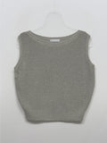 Nana See-through Round Neck Vest