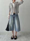[unisex] 842 Washed Bermuda Denim Pants