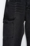 (W) Dad Bootscut Black Denim