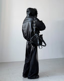 Keysia Fur Leather Jumper