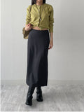 Basic Pencil Long Skirt