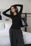 Fold Snap Unbalanced Tee