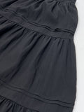 Layered Tiered Flare Long Skirt