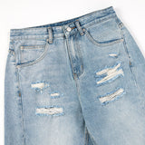 Hold Damage Wide Denim