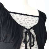 Via Punching Shirring T-shirt