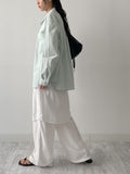 Pastel Poplin Cotton Over Fit Shirt