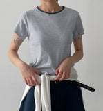 Four Seasons Striped Short Sleeve T-Shirt