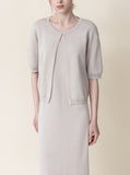 Salty Sleeveless & Cardigan Set-up