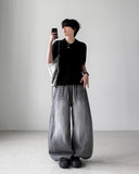 Bagger Gray Balloon Denim