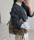 Leopard Fur Shoulder Bag