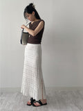 One Slit Mermaid Long Skirt