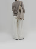[Premium] Whole Garment Wool Back Round Knit