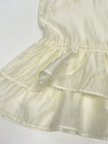 Tencel See-through Frill Sleeveless Blouse