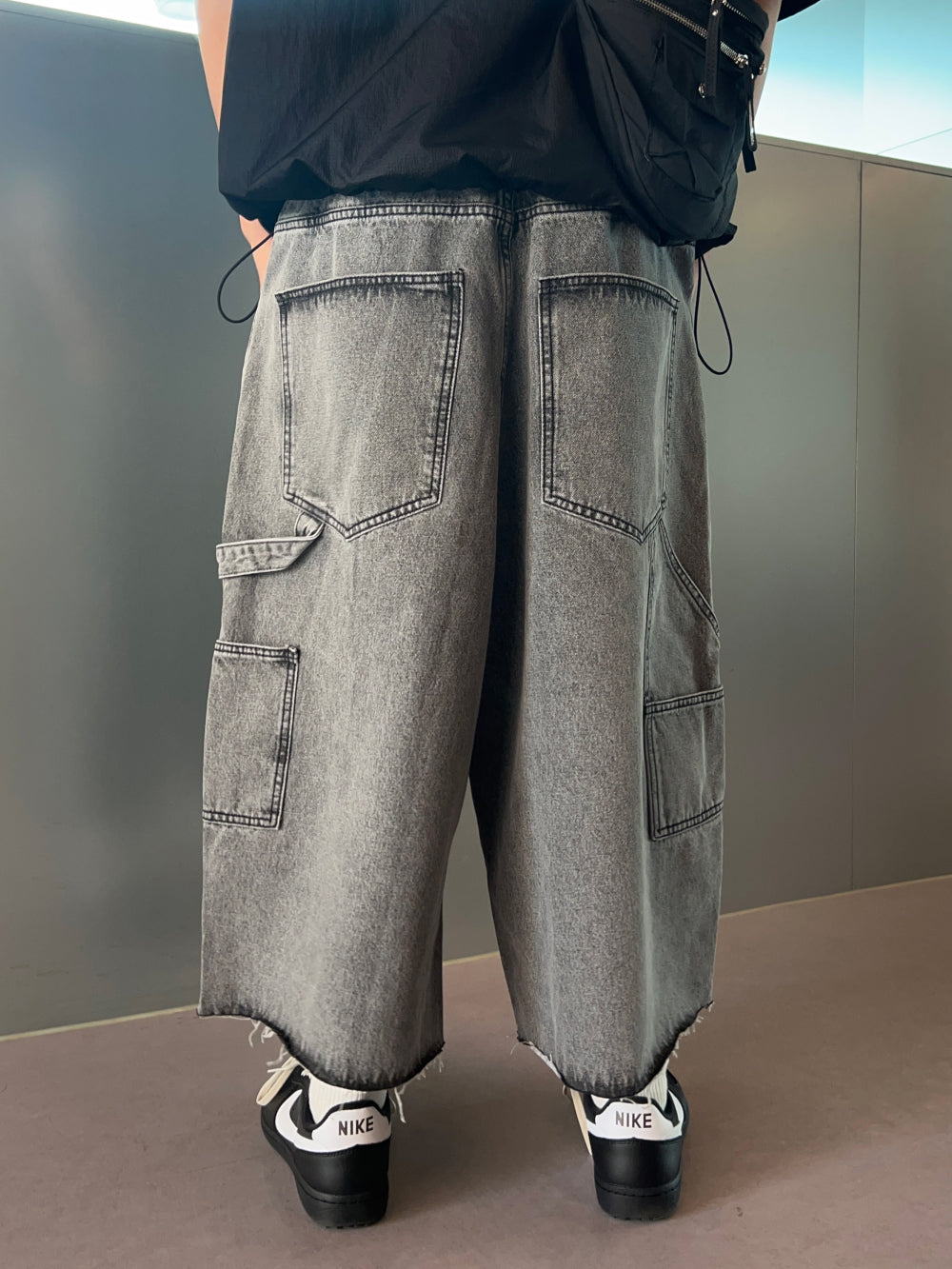 【KOOLOSET】Double Knee Dekki Carpenter Crop Denim KOOLOSET (クロゼット) - ダブルニーデッキカーペンタークロップ