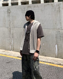Summer Mesh Hood Vest Zip-up