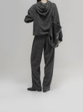 Uni Ribbed Knit Setup Pants