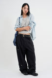 Silk button sleeveless knit top
