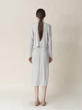 [Premium] Issey Pleats Sleeveless & Cardigan Set-up