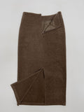 Velour H-line long skirt