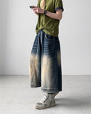 Enta Double Knee Bermuda Denim