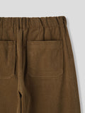 Tan Corduroy Wide Pants
