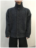 Meno High Neck Polar Knit Cardigan