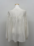 Tony See-through Wrap Balloon Fit Blouse
