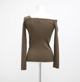 Barbie Unbalanced Off-Shoulder Knit