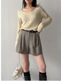 Tail Sheep V-Neck Loose Fit Knit