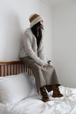 Lace tie long boots