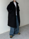 Deep Tuck Wide Blue Denim