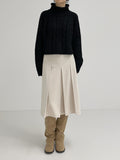 Jessie Brushed Pleated Skirt