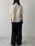Euro Wrap Nylon Wide Pants