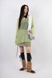 Long boat neck knit