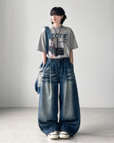 Jay Curl Maxi Wide Denim Pants