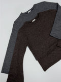 Cuffs Wool Knit T-Shirt