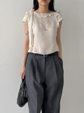 Ber Linen Two Tuck Wide Slacks