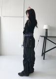 RIBBON SHEER HOODIE