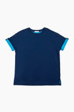 Layered roll-up t-shirt