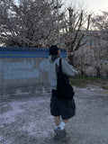 Wave Incision Color Matching Windbreaker