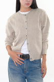 Ciel round button-up cardigan