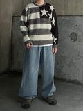 Snap Wide Washed Denim
