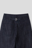 Cinch-back Wide Denim
