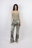 fade slit bootcut pants