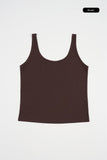 Soriel ribbed U-neck sleeveless