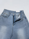 107 Damaged Wide Denim Pants